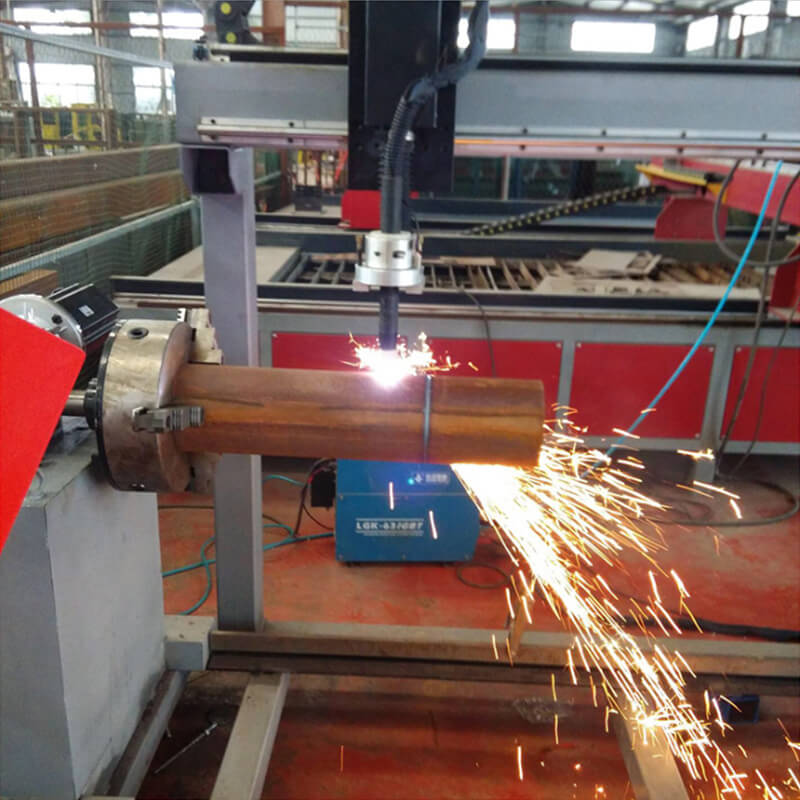 Línea de intersección de tuberías CNC Máquina de corte por plasma de llama